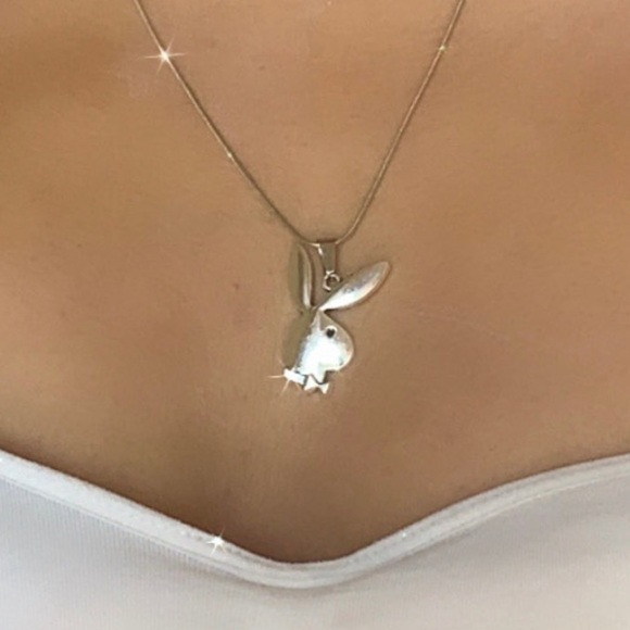 LAST ONE! playboy silver necklace✨ - Picture 2 of 8